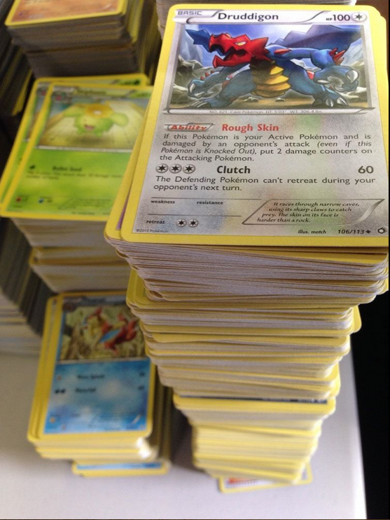 Pokemon TCG : 100 Card LOT Rare, COM/UNC, Holo & Guaranteed EX, MEGA OR  Full Art