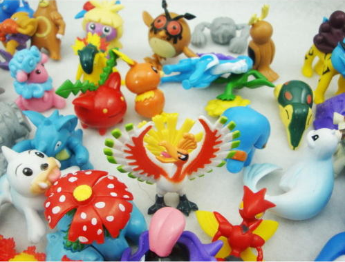 24pcs Mini Lots Pokemon Random Pearl Figures
